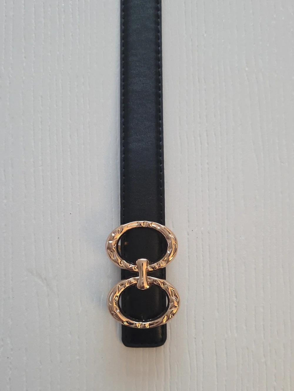 Black Belt With Gold Buckle